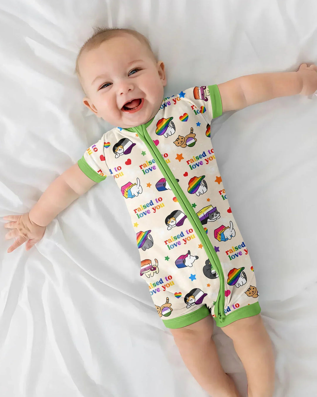 Rainbow Paws Family Matching Bamboo Shorty Zippy