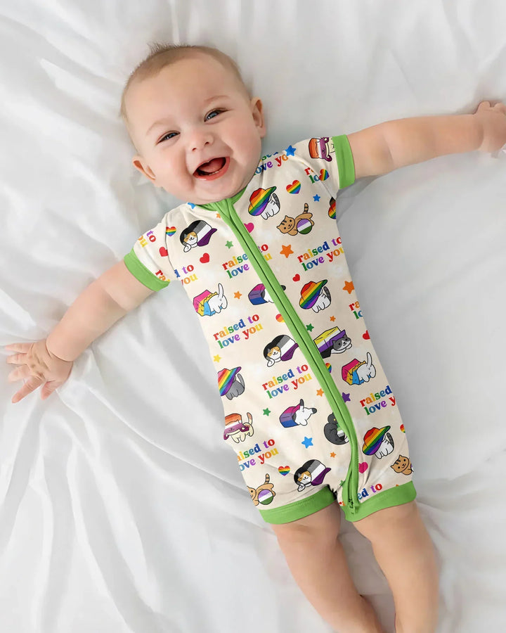 Rainbow Paws Family Matching Bamboo Shorty Zippy