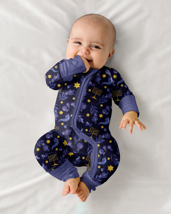 Rosh Hashanah Night Family Matching Bamboo Convertible Zippy