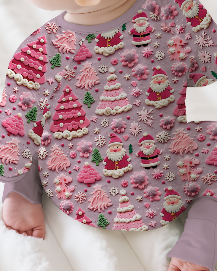 Pink Snowmen Bamboo Convertible Zippy