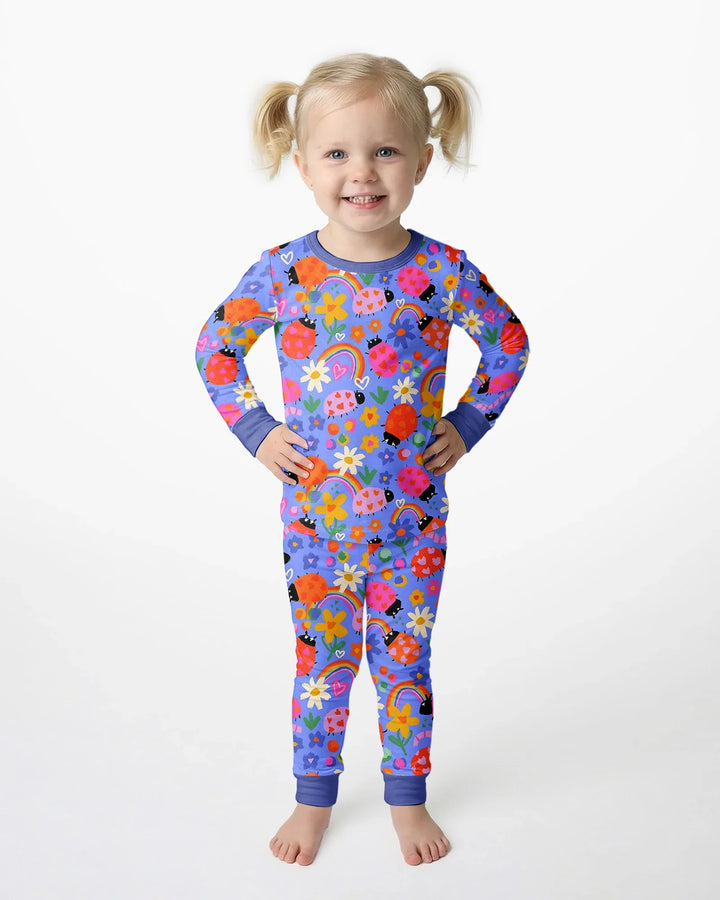 Lady Bugs Bamboo Two Piece Long Sleeve Pyjamas Set