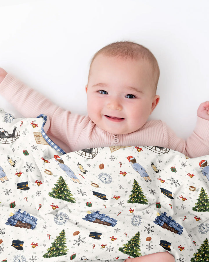 North Pole Adventure Bamboo Blanket