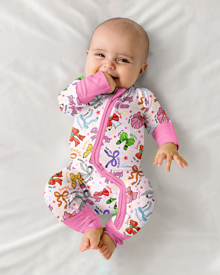 Pencil Bows God Says I Am Bamboo Convertible Zippy
