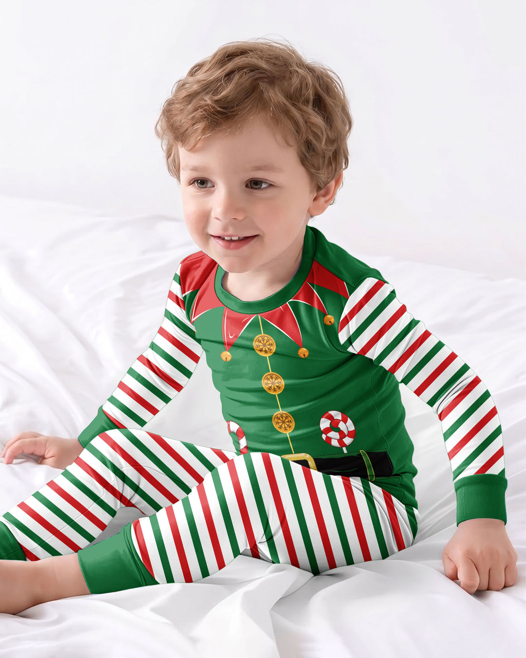 Cutest Little Elf Bamboo Two Piece Long Sleeve Pajama Set