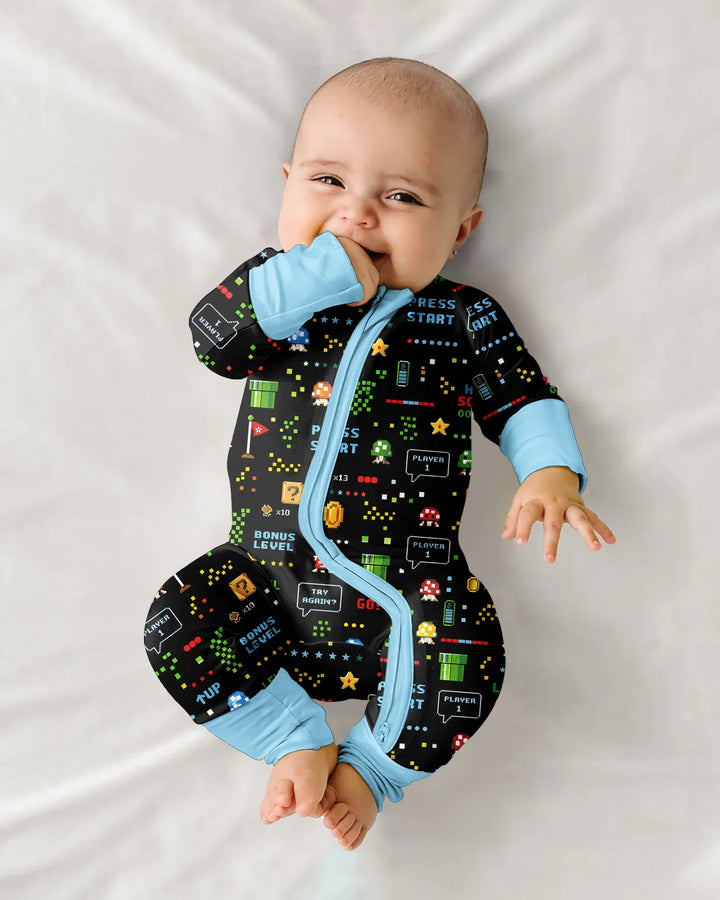 Pixel Game Lover Matching Bamboo Convertible Zippy