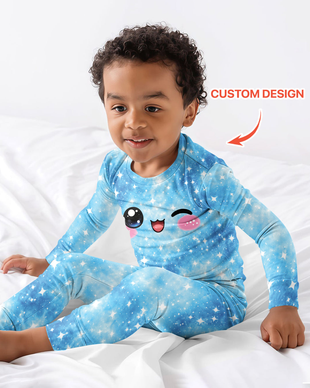 Matching Squishy Dumplings Costume Bamboo Two Piece Long Sleeve Pajama Set