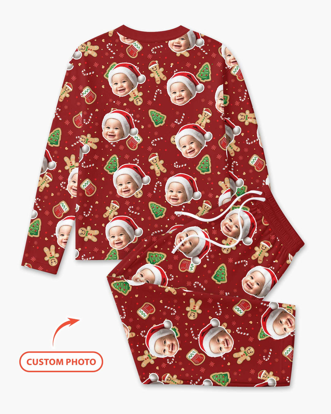 Custom Photo Funny Family Bamboo Men's Pajama Set