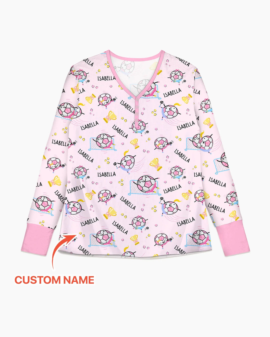 Custom Name Soccer Dad Team Matching Bamboo Women Pajama Set