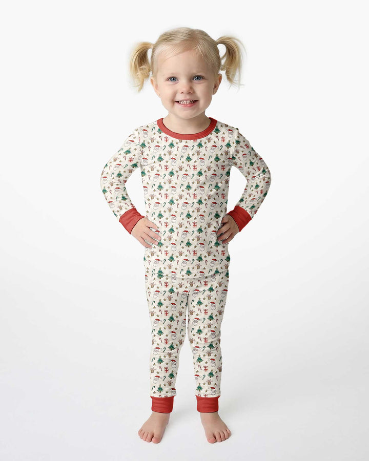Template Bamboo Two Piece Long Sleeve Pyjamas Set