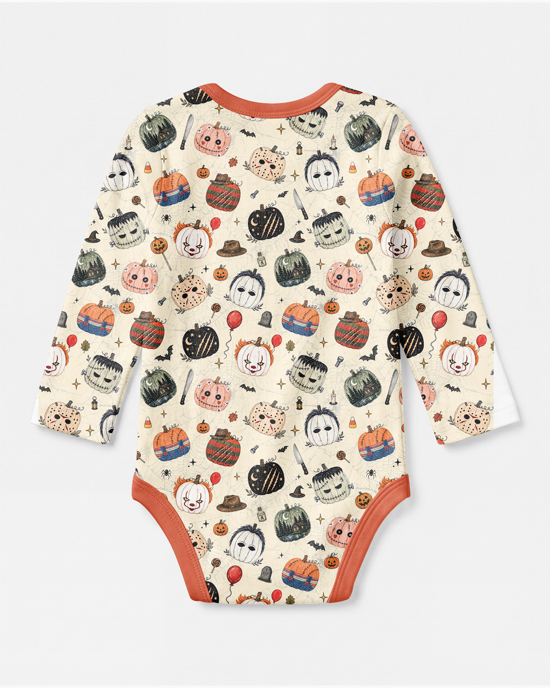 Horror Movie Pumpkins Bamboo Bodysuit