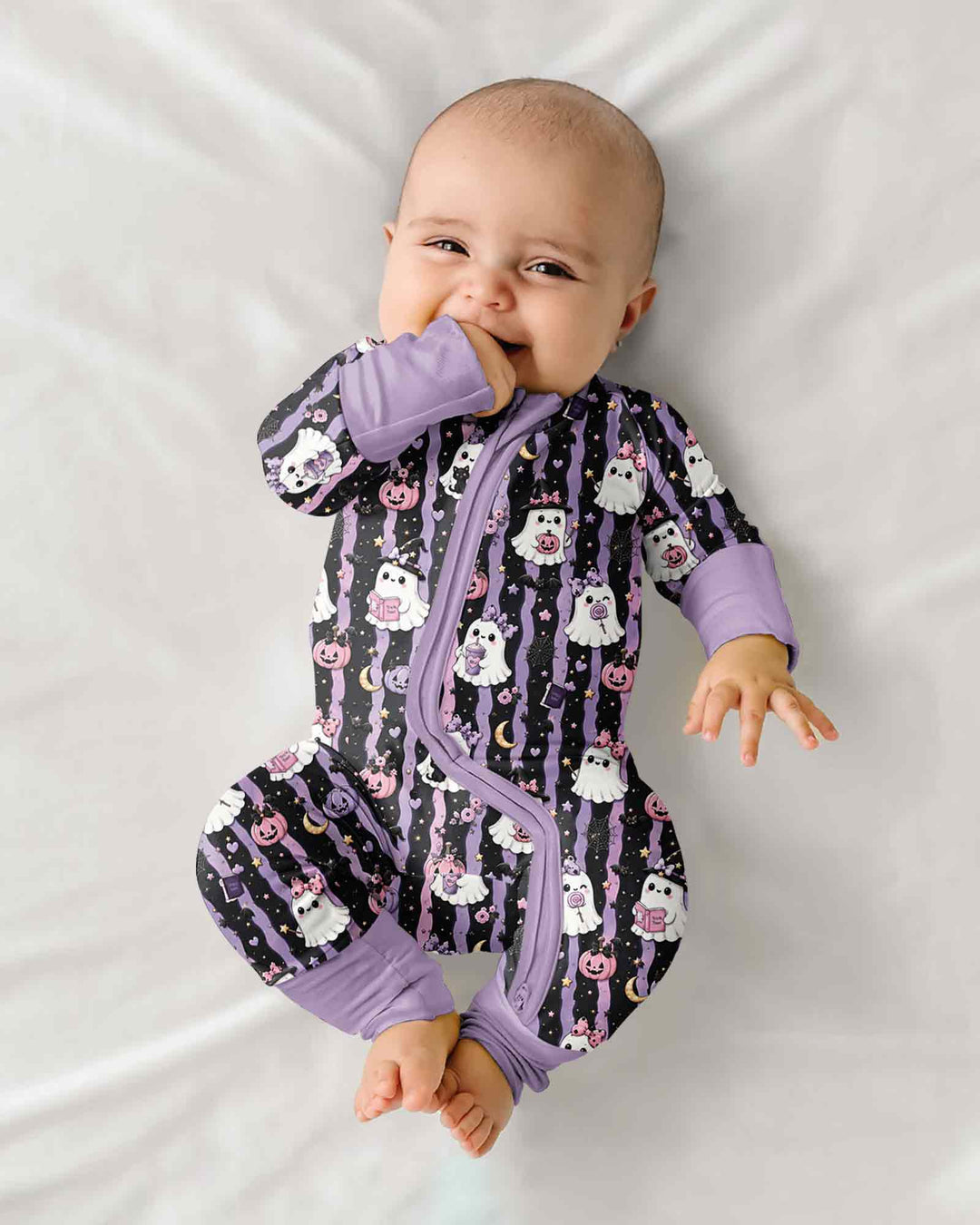 Cute Ghost Halloween Bamboo Convertible Zippy