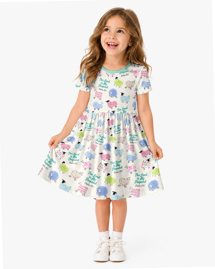 The Lord Is My Shepherd Psalm 23 Bamboo Twirl Dress