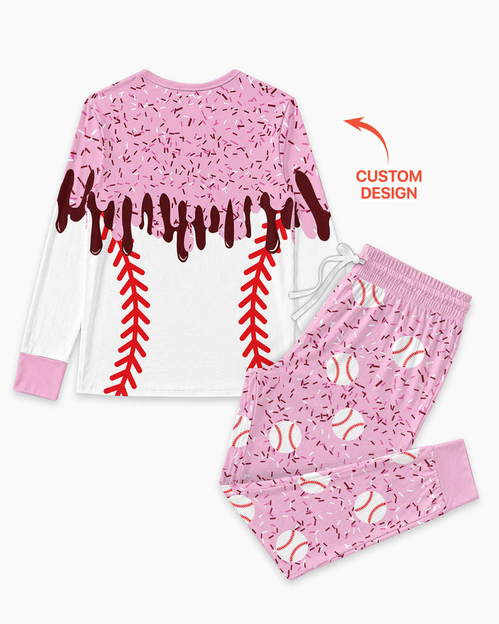 Icecream Drip Scale Bamboo Women Pajama Set