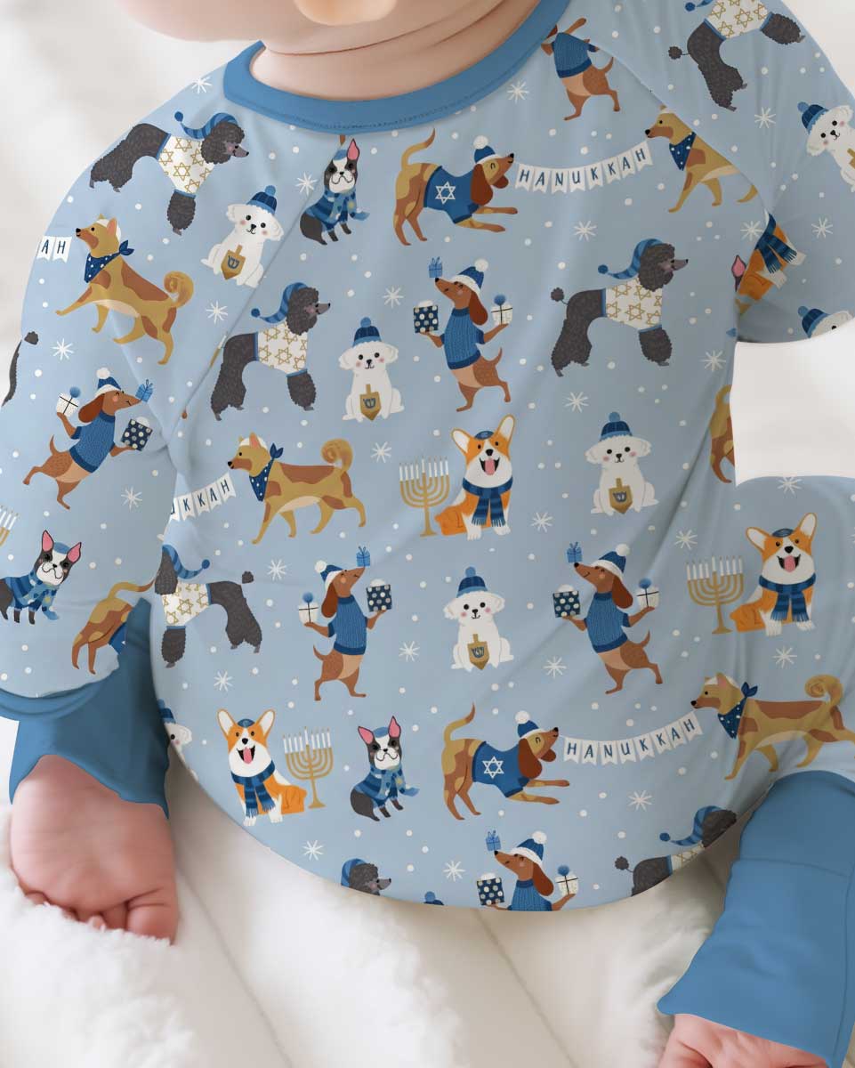 Hanukkah Dogs Bamboo Convertible Zippy