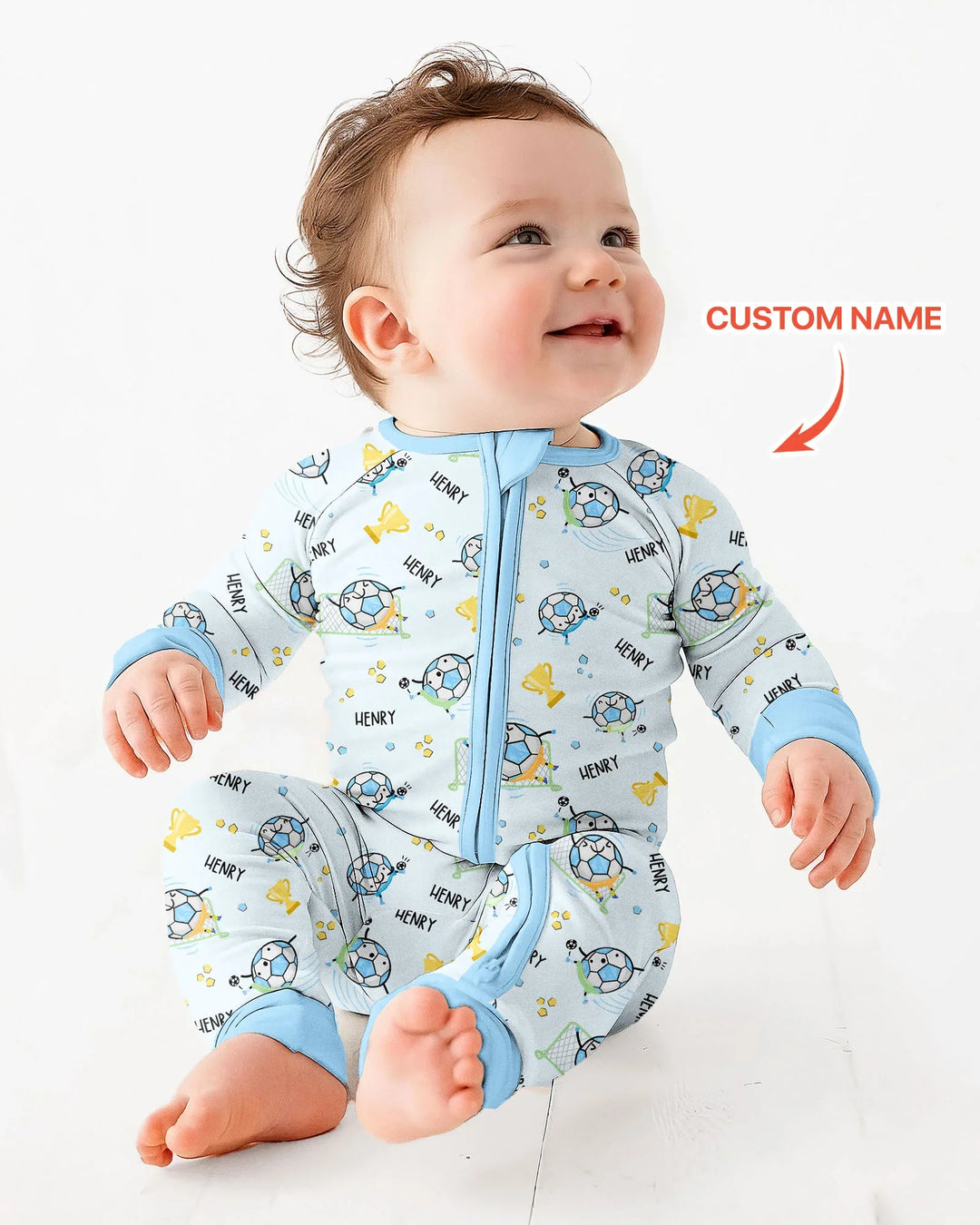 Custom Name Soccer Dad Team Matching Bamboo Convertible Zippy