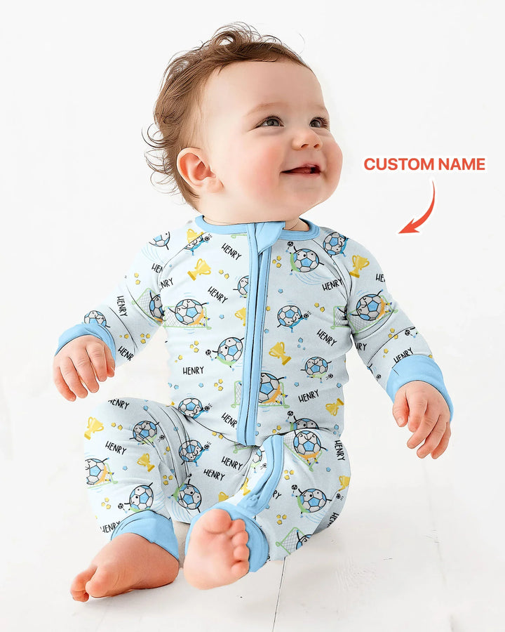 Custom Name Soccer Dad Team Matching Bamboo Convertible Zippy