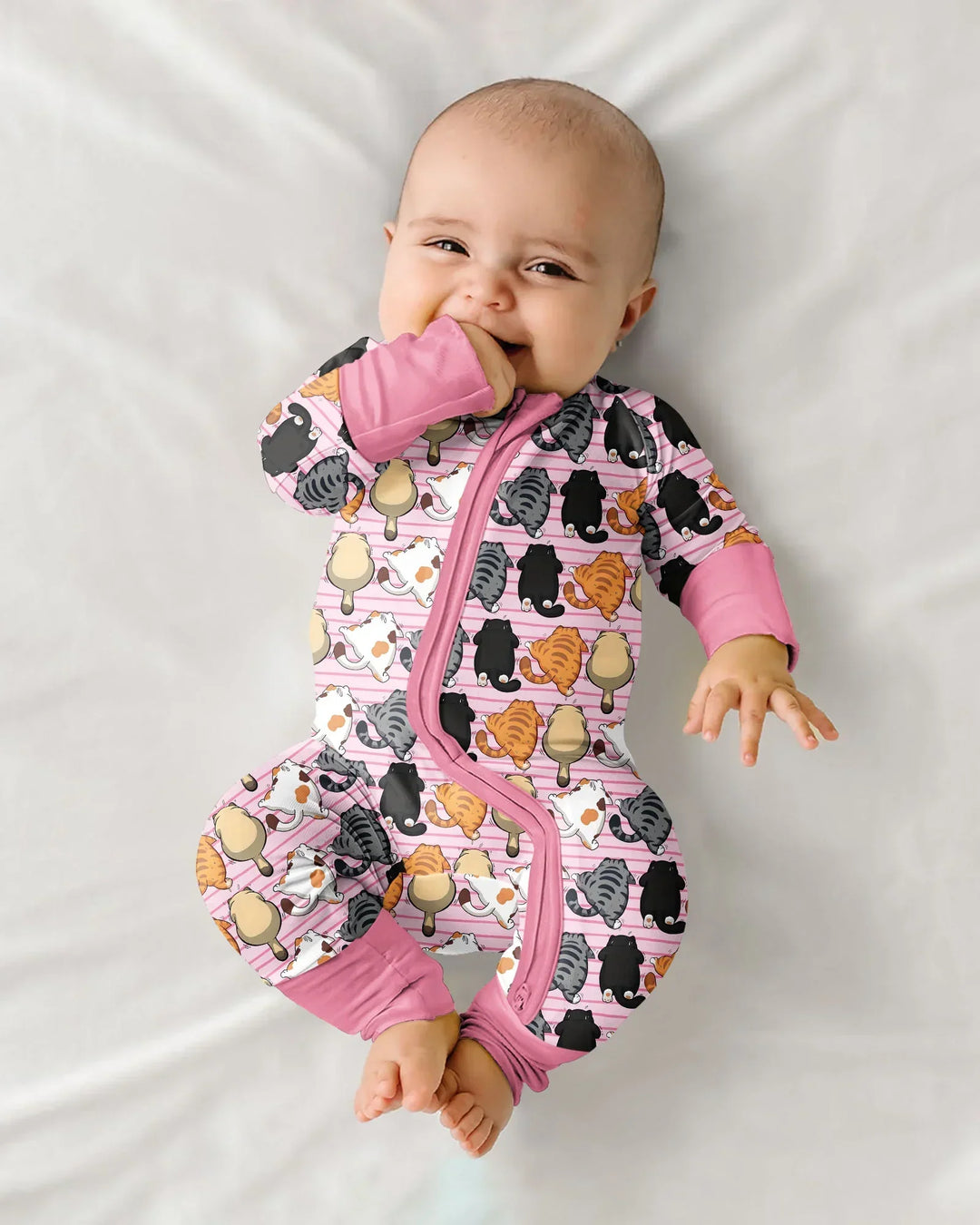 Funny Cat Butts Club Family Matching Bamboo Convertible Zippy
