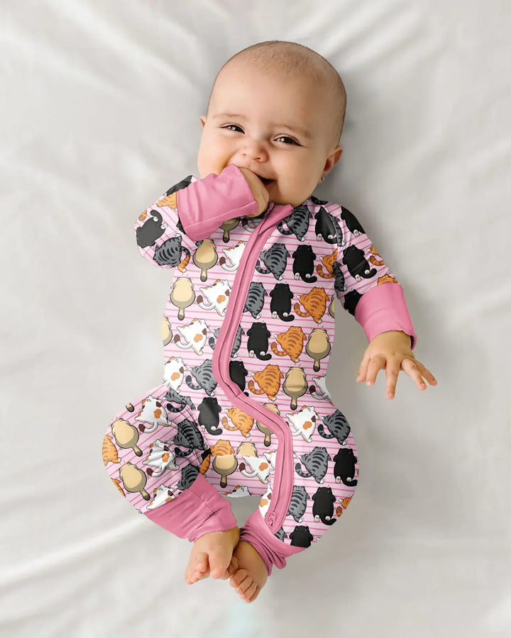 Funny Cat Butts Club Family Matching Bamboo Convertible Zippy