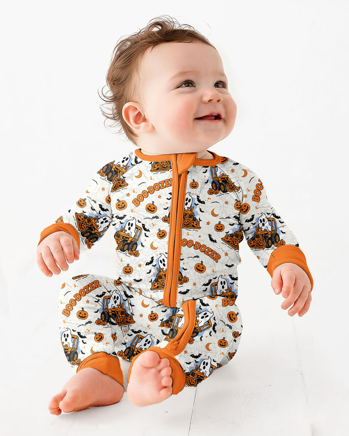 Boo-dozer Halloween Bamboo Convertible Zippy