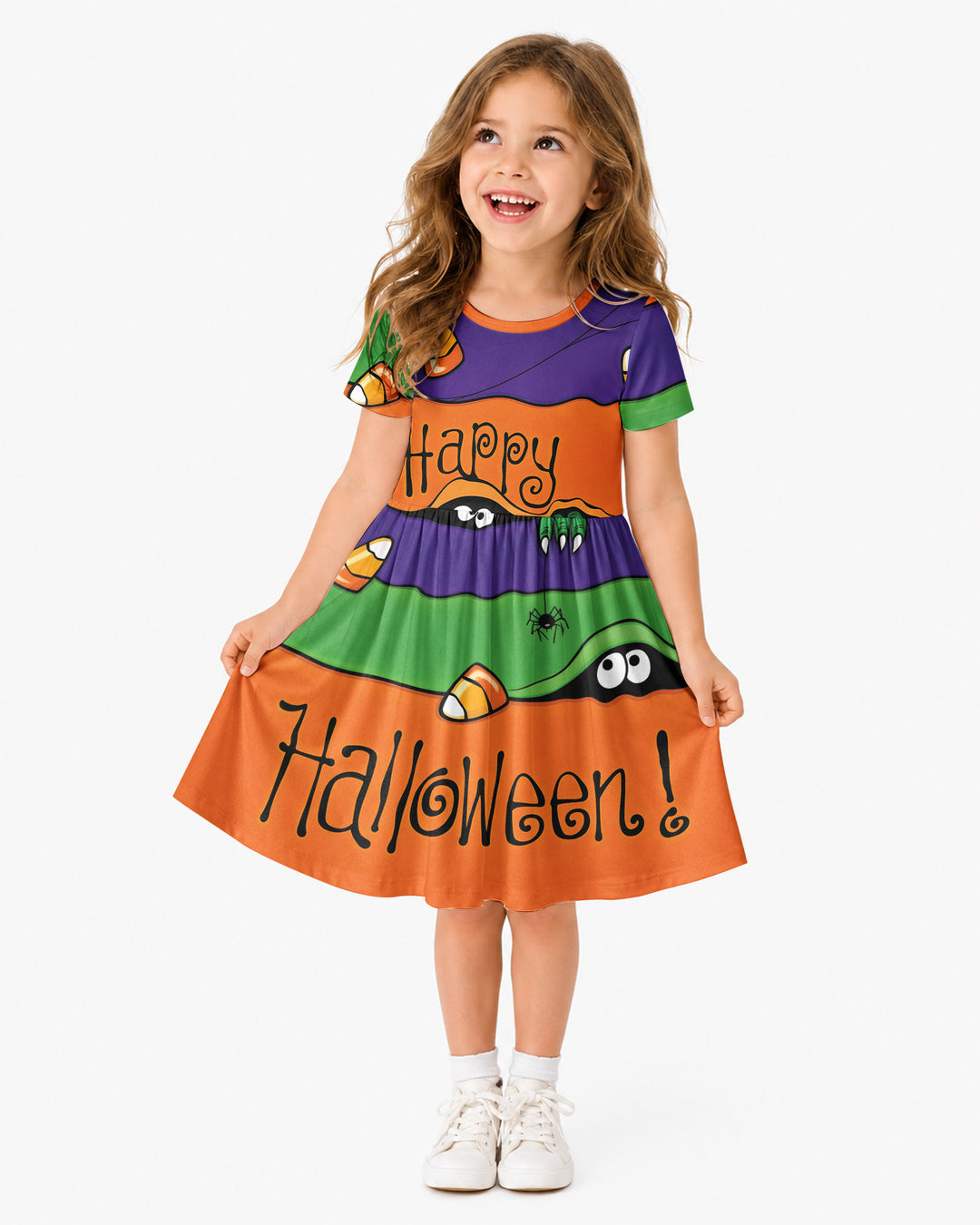 Happy Halloween Bamboo Twirl Dress