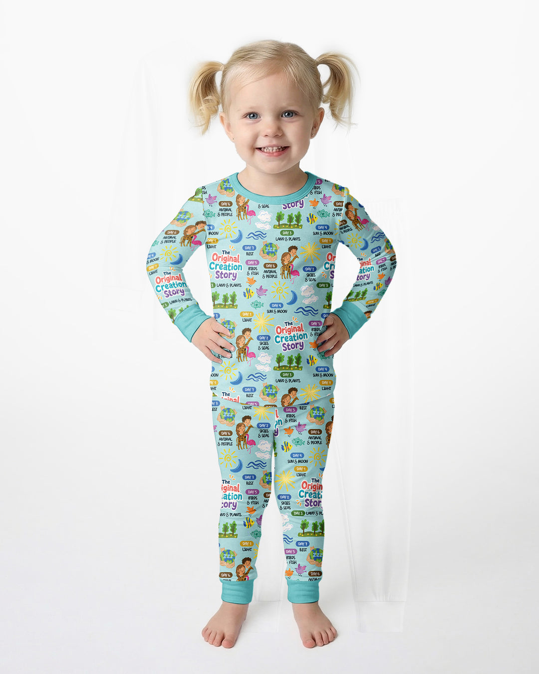 Template Bamboo Two Piece Long Sleeve Pyjamas Set