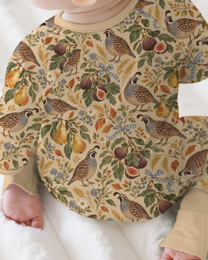 Quail & Pears Bamboo Convertible Zippy