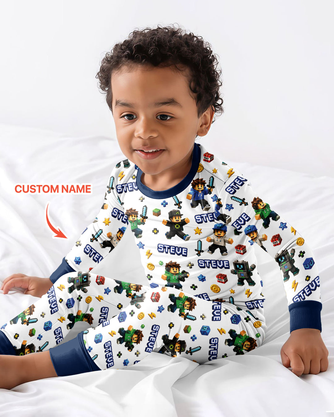 Playing Game With Me Bamboo Two Piece Long Sleeve Pajama Set