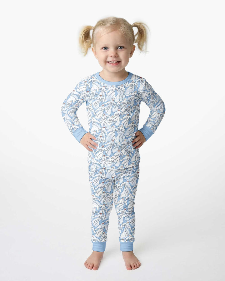 Ghostly Threads Bamboo Two Piece Long Sleeve Pajama Set