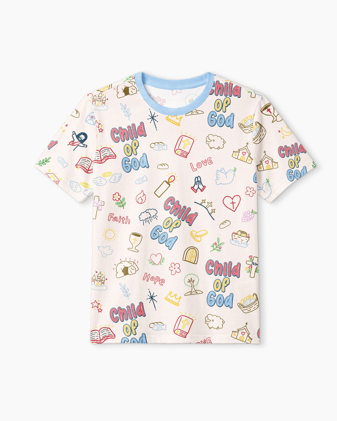 A Child Of God Family Matching Bamboo Men Short Sleeve Short Pajama Set