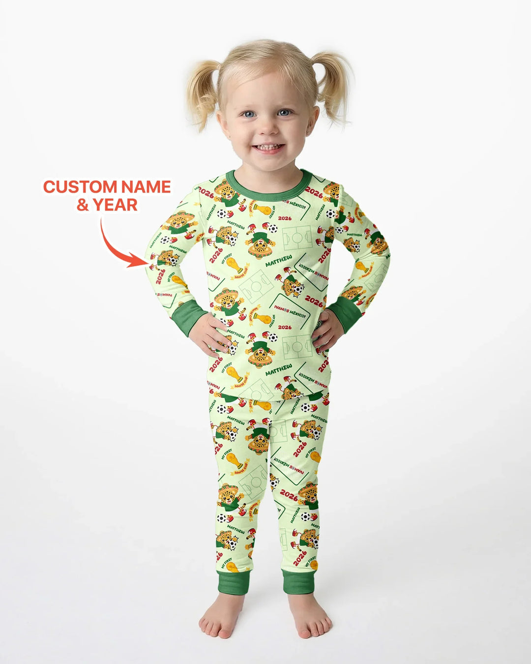 My First World Cup Bamboo Two Piece Long Sleeve Pajama Set