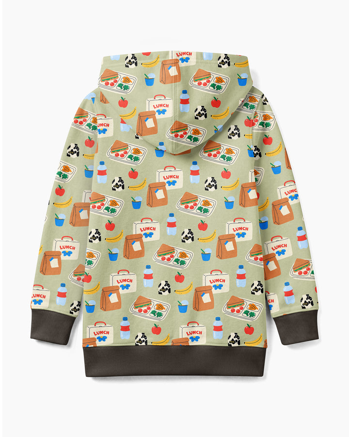 Happy School Lunch Bamboo Zip Hoodie