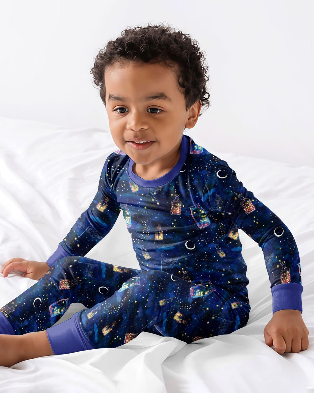 Template Bamboo Two Piece Long Sleeve Pyjamas Set