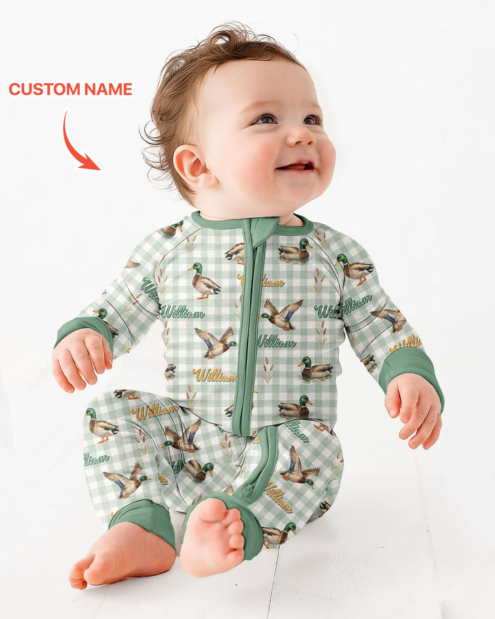 Mallard Duck Custom Name Bamboo Convertible Zippy