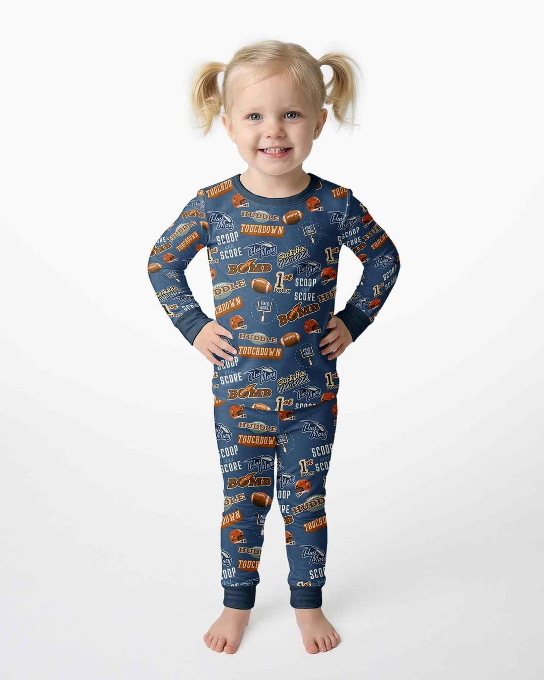 Template Bamboo Two Piece Long Sleeve Pyjamas Set