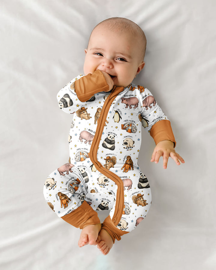 Cute Viral Animals Bamboo Convertible Zippy