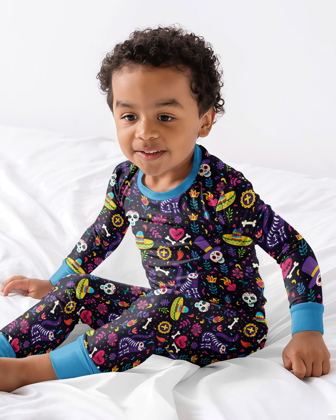 Template Bamboo Two Piece Long Sleeve Pyjamas Set