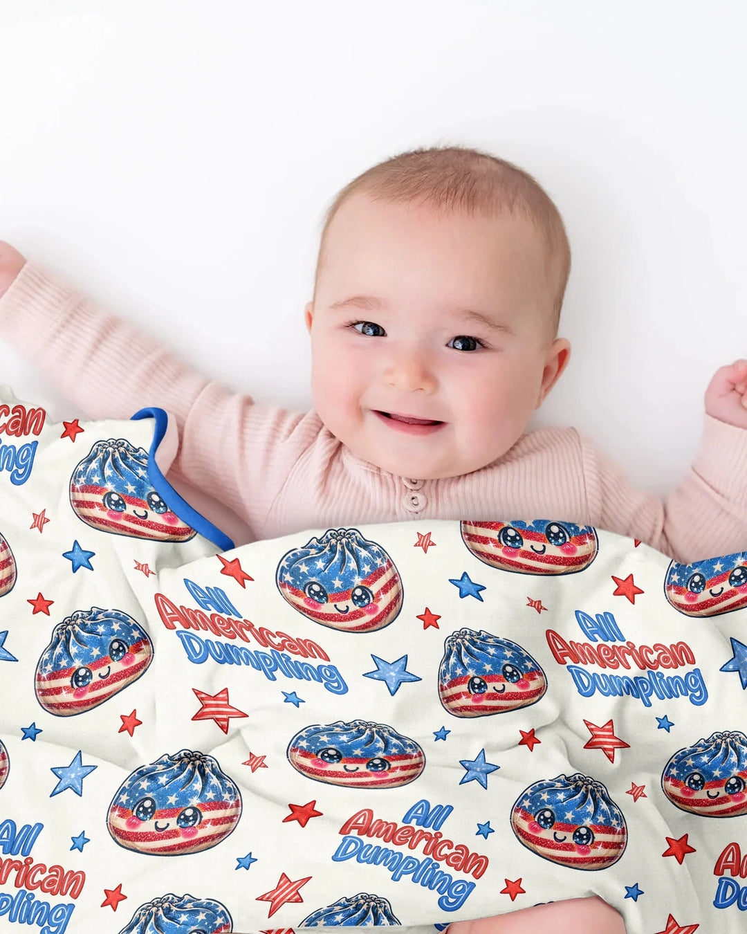 All American Dumpling Bamboo Blanket