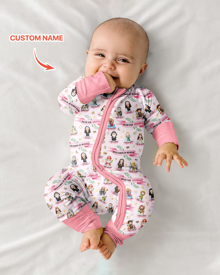 Holy Saints of Heaven Custom Name Bamboo Convertible Zippy