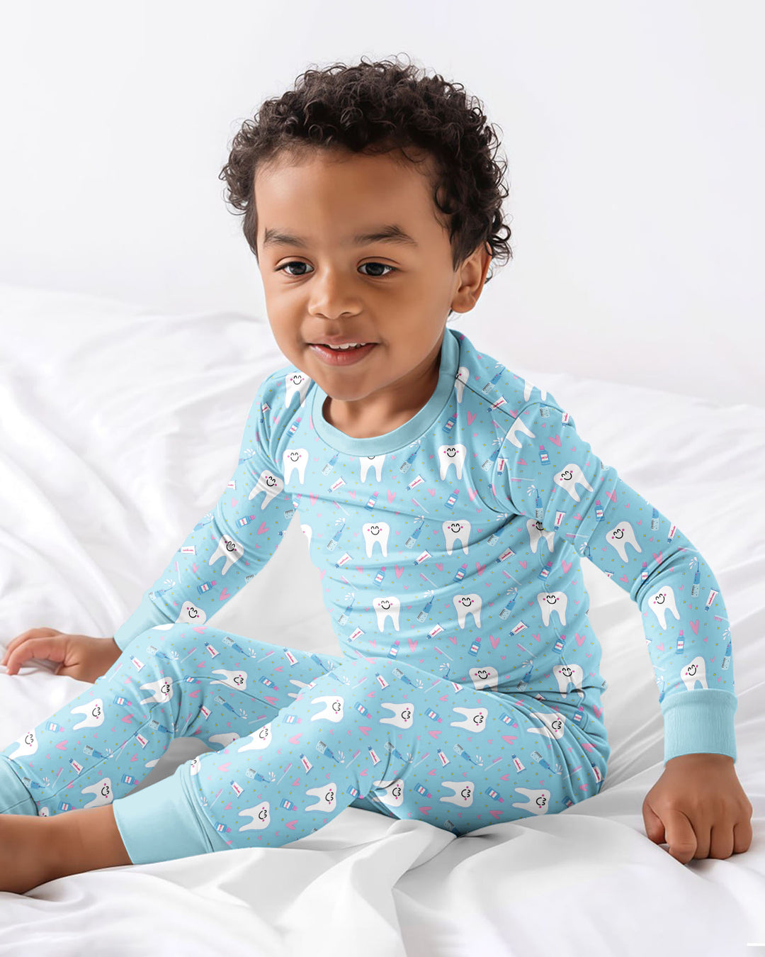 Template Bamboo Two Piece Long Sleeve Pyjamas Set