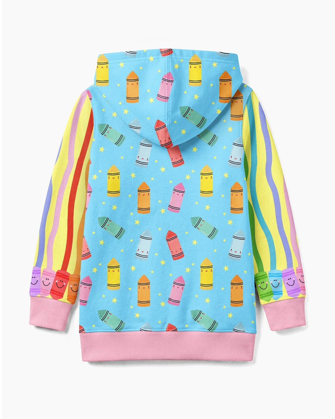 Happy Crayon Friends Bamboo Zip Hoodie