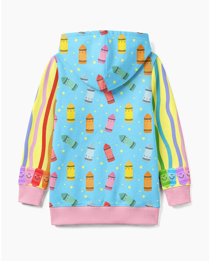 Happy Crayon Friends Bamboo Zip Hoodie
