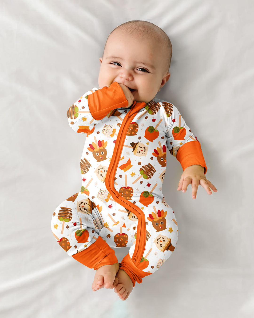 Fall Caramel Apple Family Matching Bamboo Convertible Zippy