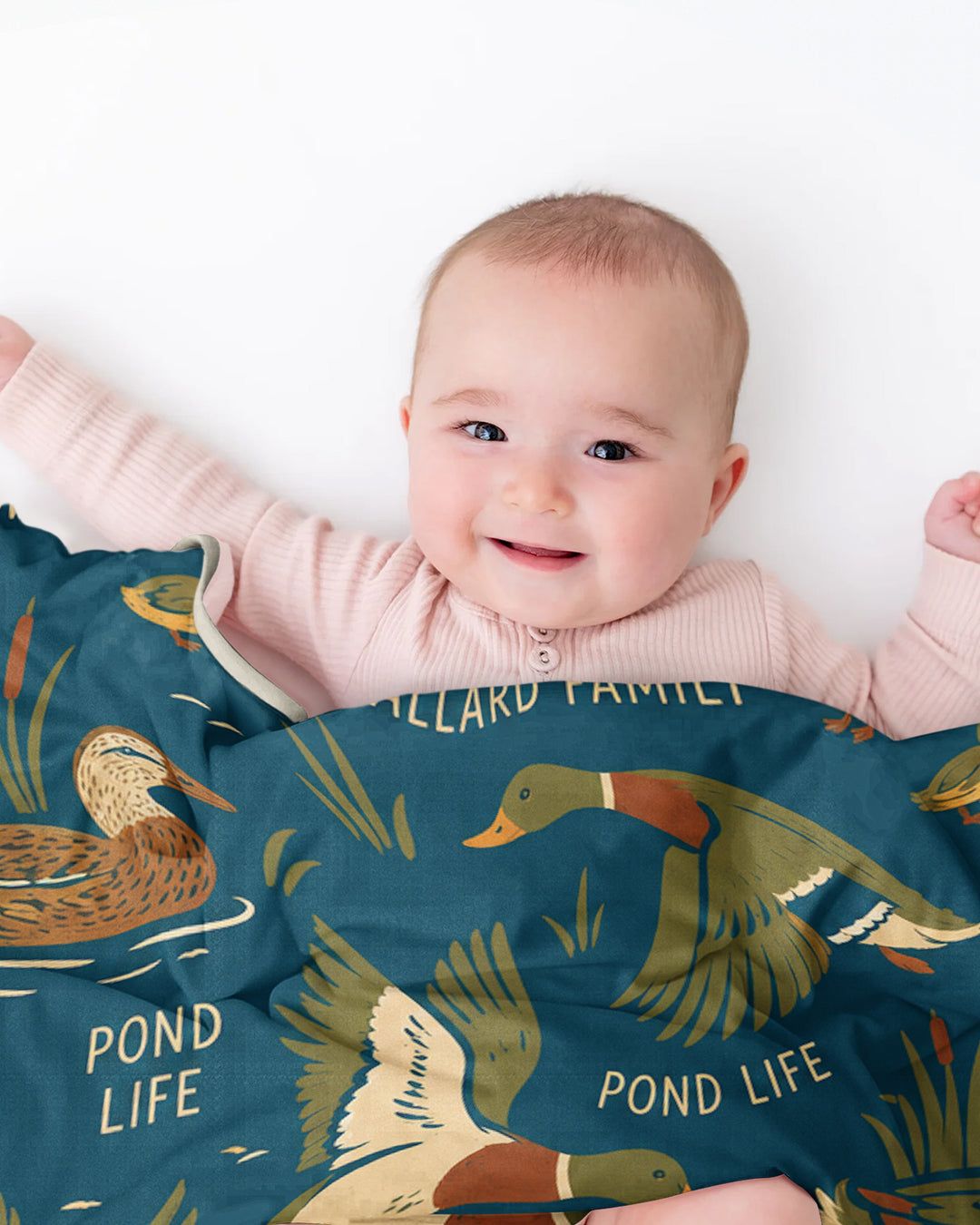 Tiny Quack Chorus Bamboo Blanket
