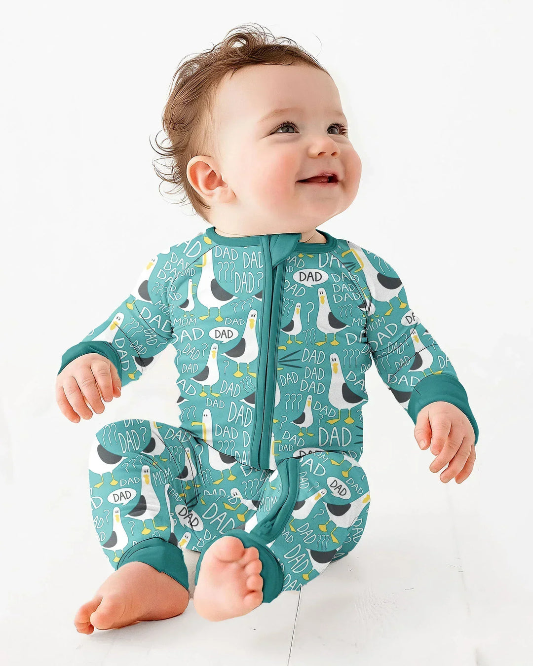 Funny Seagull DAD Bamboo Convertible Zippy