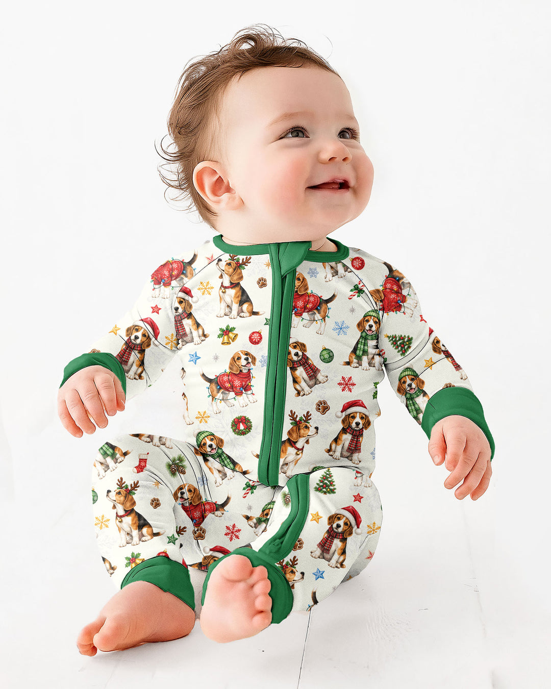 Beagle Christmas Bamboo Convertible Zippy