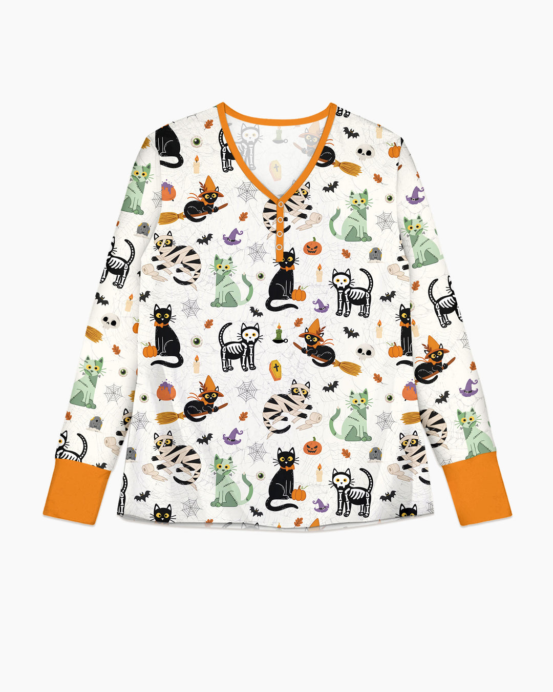 Spooky Cat Squad Bamboo Women Pajama Set
