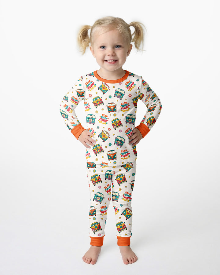 Template Bamboo Two Piece Long Sleeve Pyjamas Set