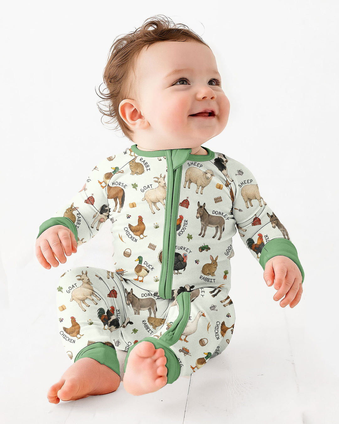 Barnyard Animals Bamboo Convertible Zippy
