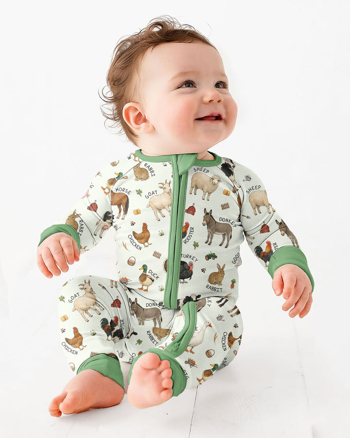 Barnyard Animals Bamboo Convertible Zippy