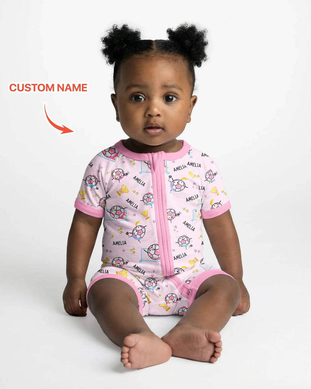 Custom Name Soccer Dad Team Matching Bamboo Shorty Zippy